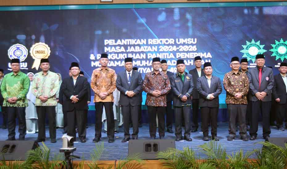 Prof Dr Agussani Dilantik Sebagai Rektor UMSU 2024-2026